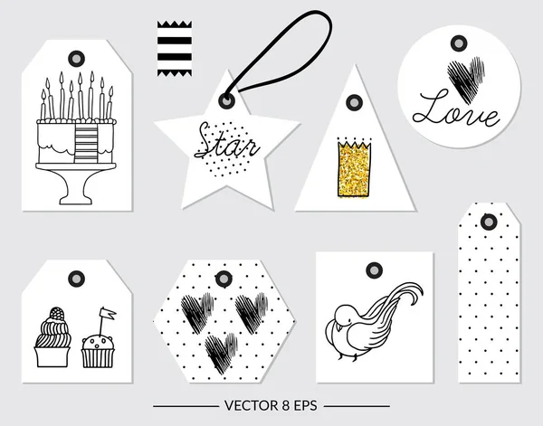 Vector. Elementos para aniversário, festa, casamento — Vetor de Stock