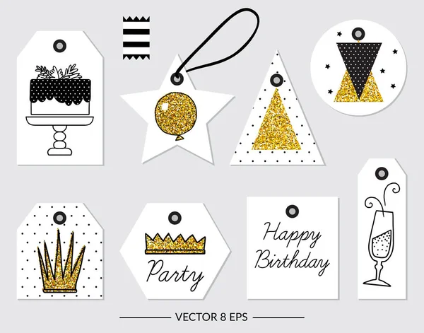 Vector. Elementos para Cumpleaños, fiesta, boda — Vector de stock