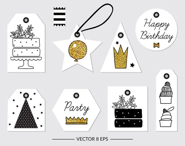 Vector. Elementos para aniversário, festa, casamento — Vetor de Stock