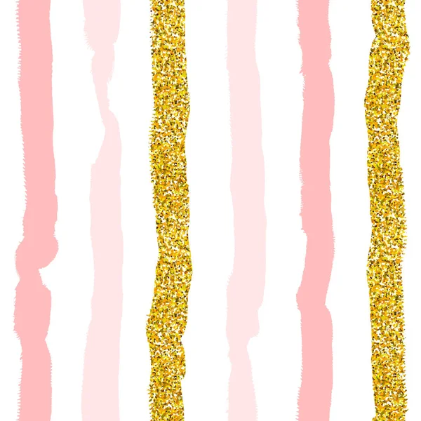 Altın glitter ile sorunsuz vektör desen