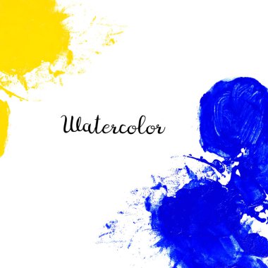 Suluboya el çekilmiş leke