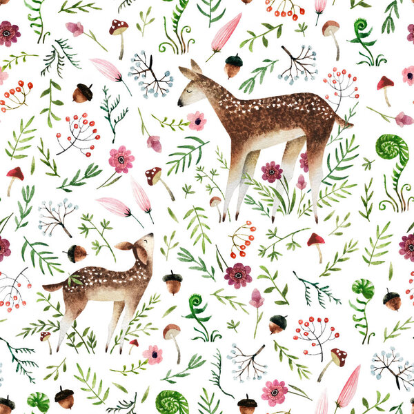 Watercolor seamless pattern