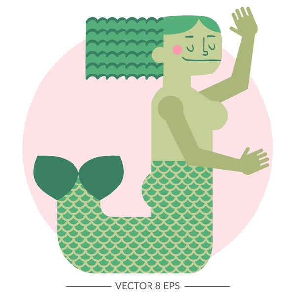 Vector sirena colorida — Vector de stock