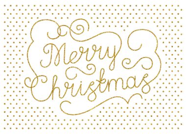 Beyaz arka planda elle çizilmiş ve basılmaya hazır el yazısıyla Noel retro kartını selamlıyorum..