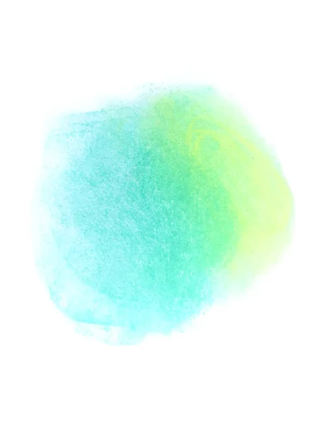 Bunte Abstrakte Pastellflecken Isoliert Auf Weißem Hintergrund Aquarellfleck Für Ihr — Stockfoto