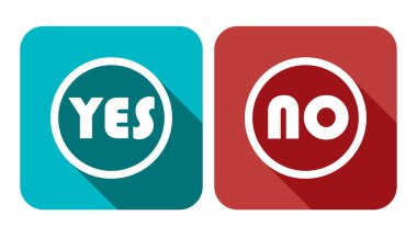 Evet Hayır oy vektör afiş -