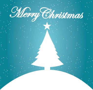 Noel kartı - Merry Christmas dekoratif kartı 