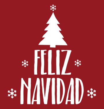 Feliz Navidad tebrik kartı