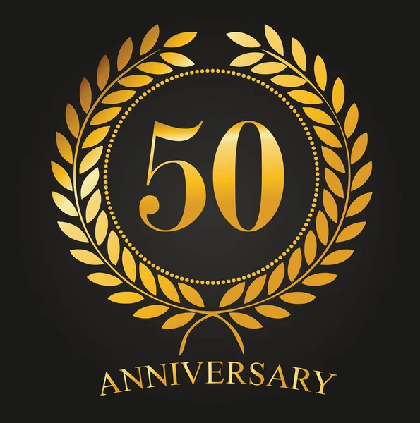 50 yıl yıldönümü altın etiketi