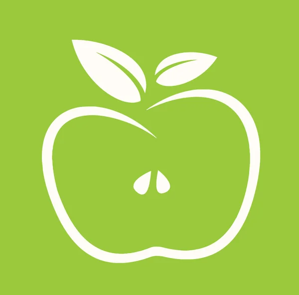 Označení Eco Green Apple - — Stockový vektor