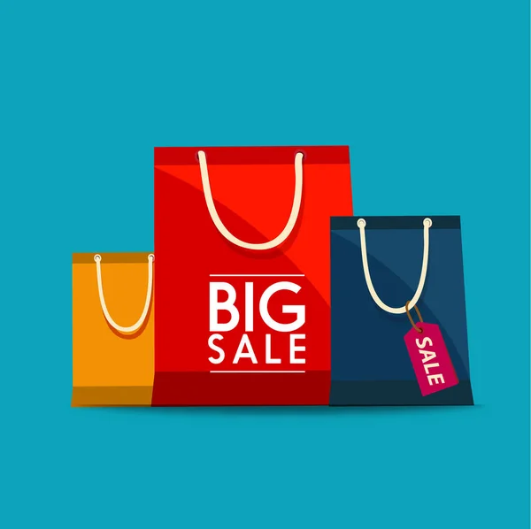 Einkaufstaschen Design-Ikone. Einkaufstüten zur Verkaufsförderung. — Stockfoto
