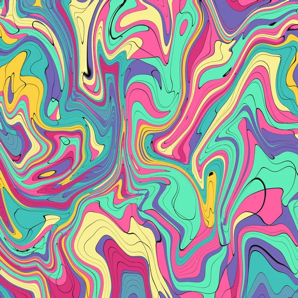 Bunten psychedelischen Hintergrund. Marmorierung. Marmorierung Textur Design. bunte abstrakte Hintergrund. — Stockfoto