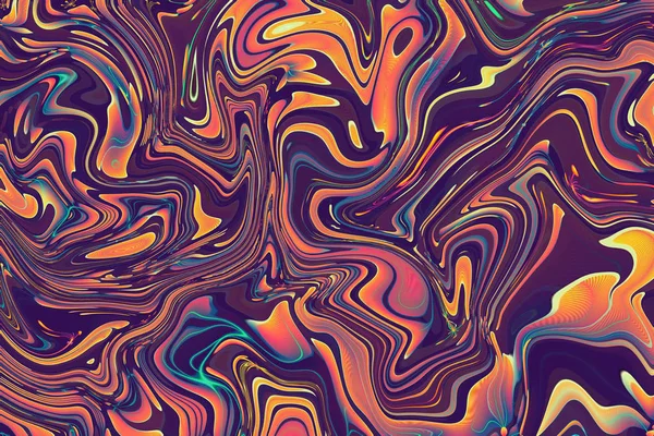 Barevné psychedelické pozadí. Mramorování texturu. Mramorování textury design. Barevné abstraktní pozadí. — Stock fotografie