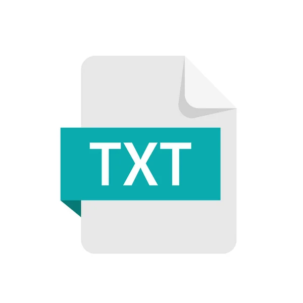 Файл Формата Txt Изолирован Белом Фоне Значок Txt Векторный Сток — стоковый вектор