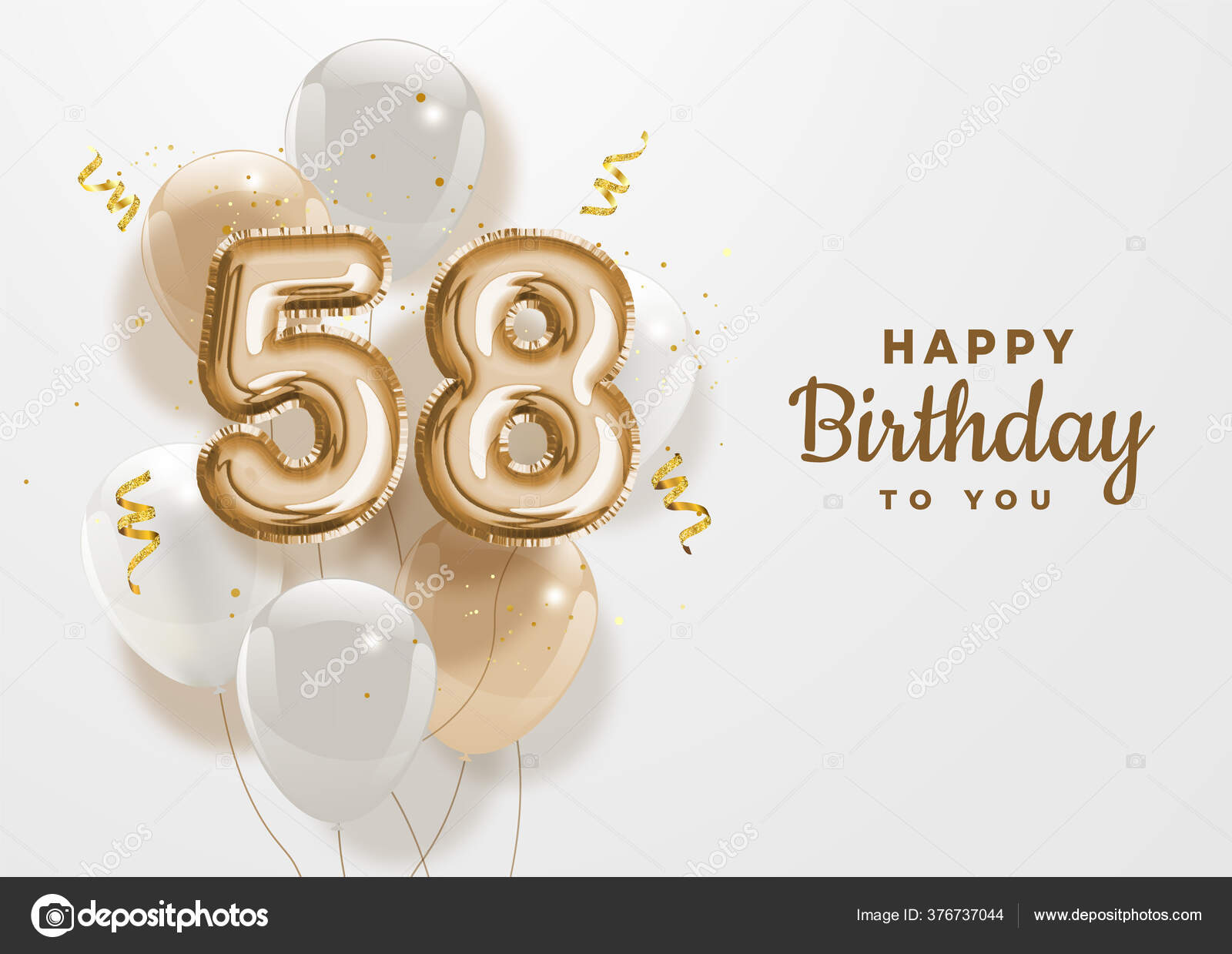 58 Ans Anniversaire Images Vectorielles 58 Ans Anniversaire Vecteurs Libres De Droits Depositphotos