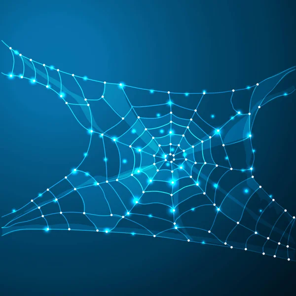 Örümcek ağı ya da örümcek web. Çokgen hatta arka plan. Çokgen alanı düşük Poli noktalar ve çizgiler bağlanma. Bağlantı yapısı