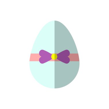 Renkli Paskalya yortusu yumurta, vektör illuatration izole