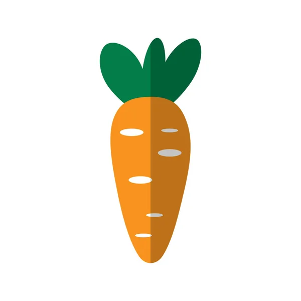 Icono de vector de zanahoria. Concepto de Pascua. Ilustración plana — Vector de stock