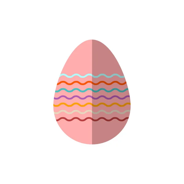 Colorful isolated Easter egg, vector illuatration — Stock Vector