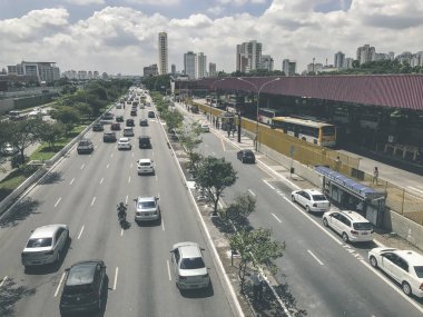 Radial Leste Avenue, in Sao Paulo, Brazil
