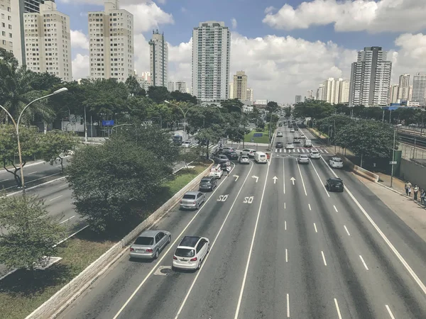 Radial Leste Avenue, in Sao Paulo, Brazil