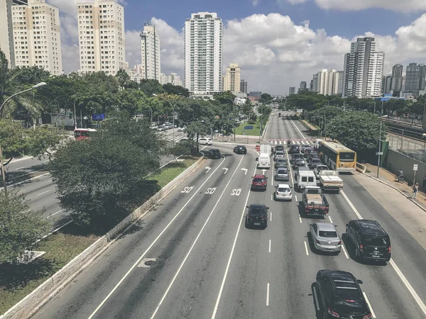 Radial Leste Avenue, in Sao Paulo, Brazil