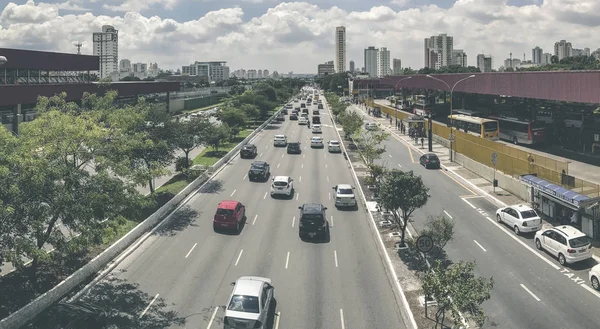 Radial Leste Avenue, in Sao Paulo, Brazil — Zdjęcie stockowe