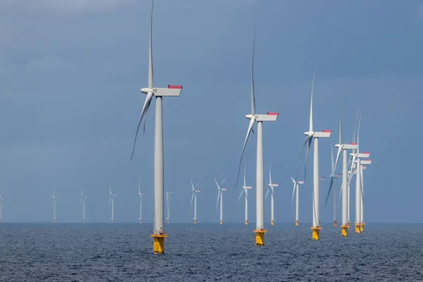 Морская Ветряная Электростанция Море Каттегат Пределами Дании Лицензионные Стоковые Фото