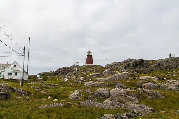 Phare Utsira Sur Côte Ouest Norvège — Photo