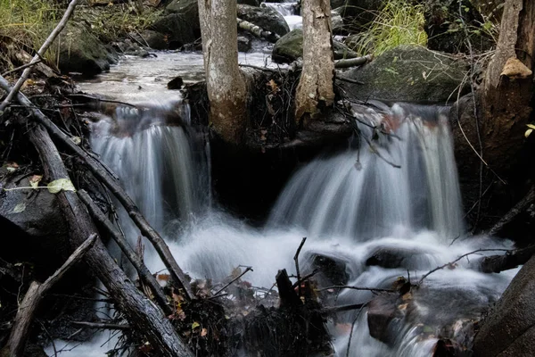 Norveç 'te küçük şelale.