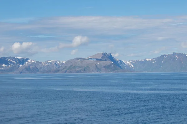 Чудовий Прибережний Пейзаж Фіннмарку Північній Частині Норвегії — стокове фото