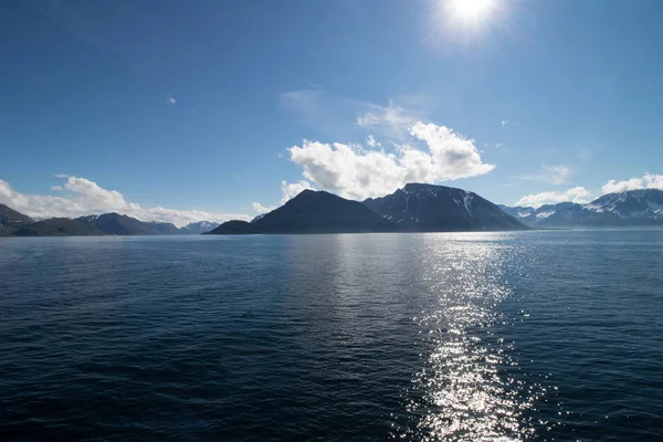 Beautiful Coastal Landscape Village Oksfjord Loppa Municipality Finnmark Norway — Stock Photo, Image