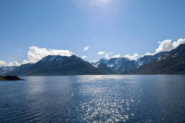 Bela Paisagem Costeira Fora Aldeia Oksfjord Município Loppa Finnmark Noruega — Fotografia de Stock