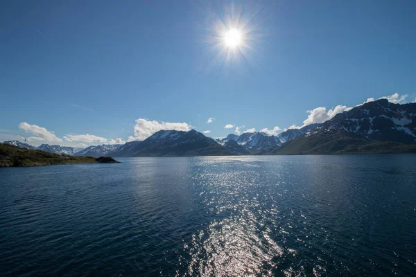 Beau Paysage Côtier Dehors Village Oksfjord Dans Municipalité Loppa Dans — Photo