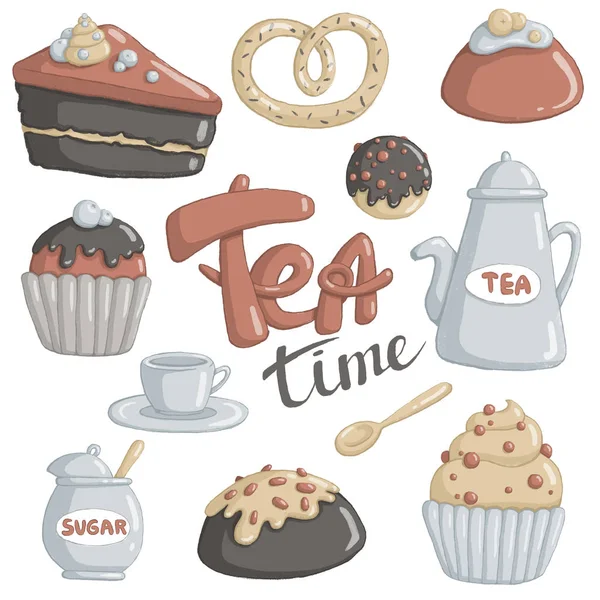 Resimde çay saatini ayarlayın