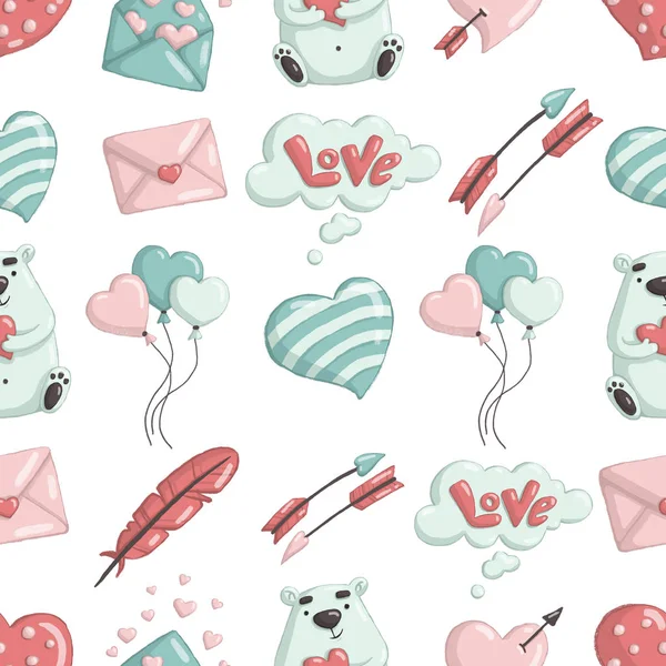 Love Pattern Valentine Day — стоковое фото