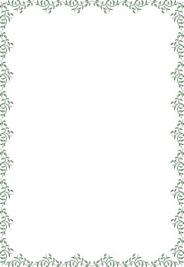 A4 çerçeve bitkilerden