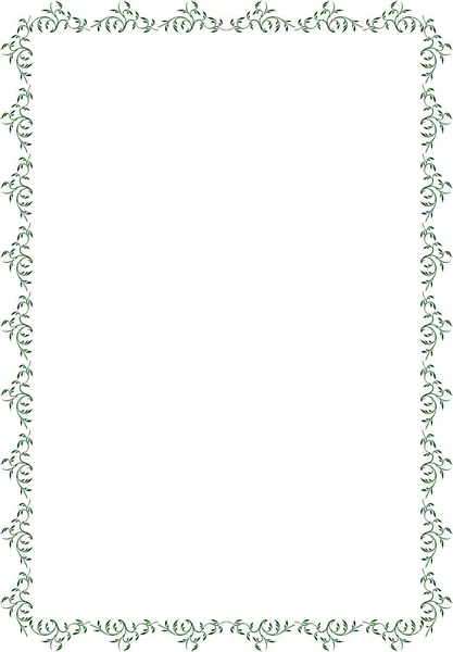 Cadre A4 des plantes — Image vectorielle
