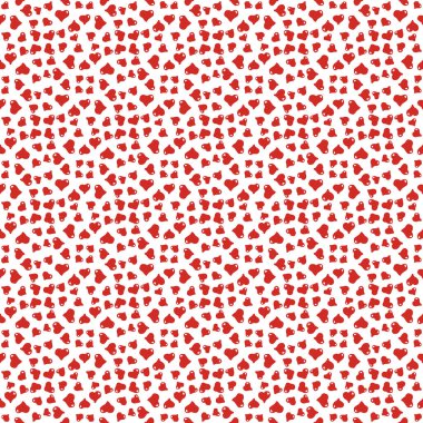 Neşeli renkli kalp desen