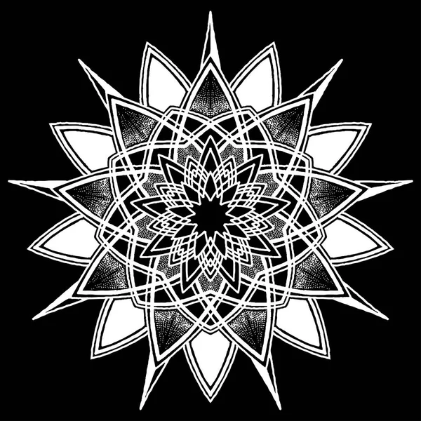 Dekoratif yuvarlak desen tasarım doodle