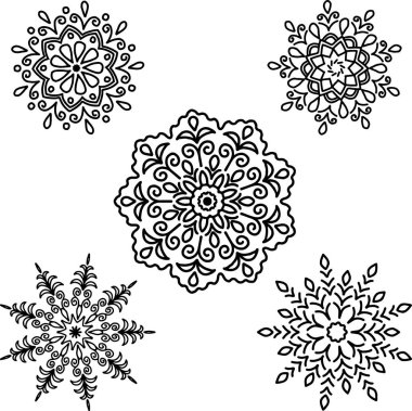 Set yuvarlak motif desen küçük