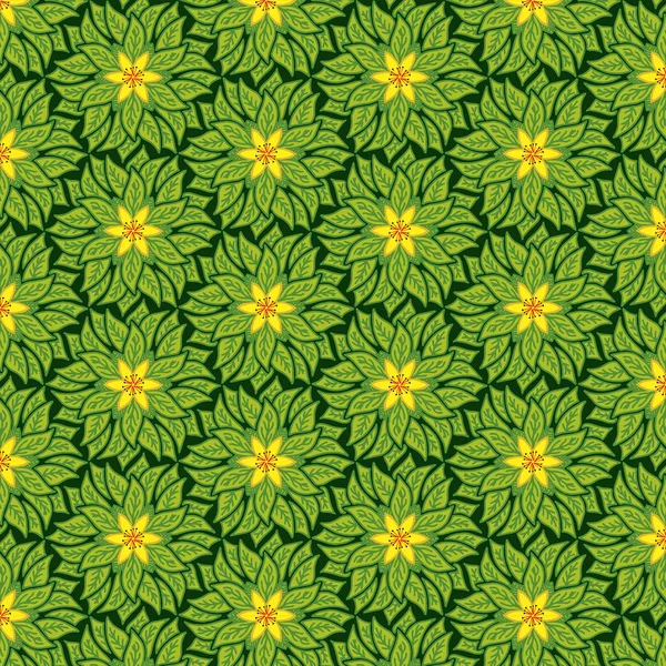 黄百合，绿叶 — 图库矢量图片