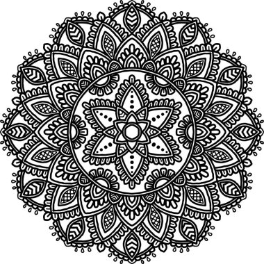 Şekil mandala boyama