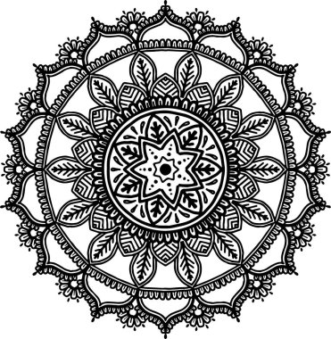 Şekil mandala boyama