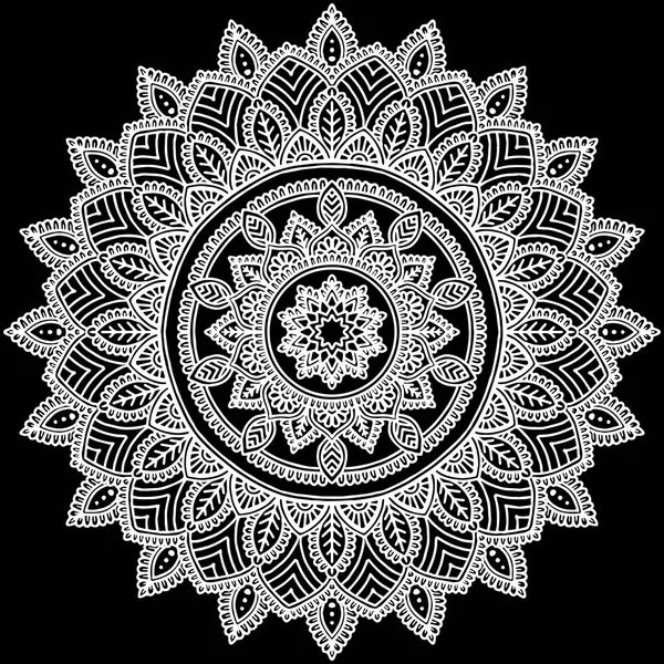 Mandala desen beyaz