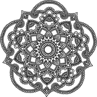 Şekil mandala boyama