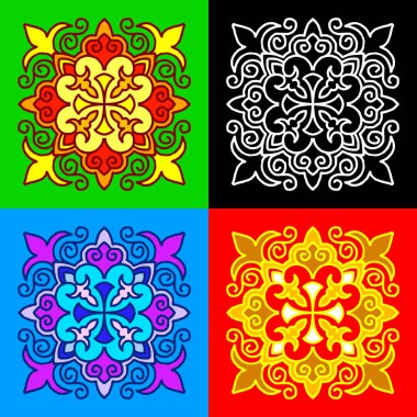 Dekoratif çapraz renk ayarla