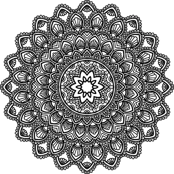 Ábra a mandala színezés — Stock Vector