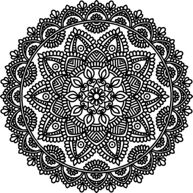 Şekil mandala boyama