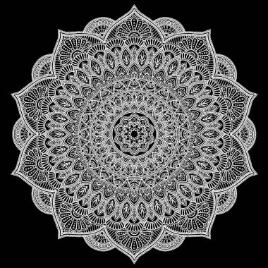Mandala büyük beyaz